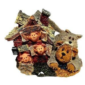 Vintage Boyds Beary Tales Three Little Pigs Figure In Box #2456 Figurine